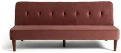 Habitat Odeon 2 Seater Velvet Clic Clac Sofa Bed - Pink