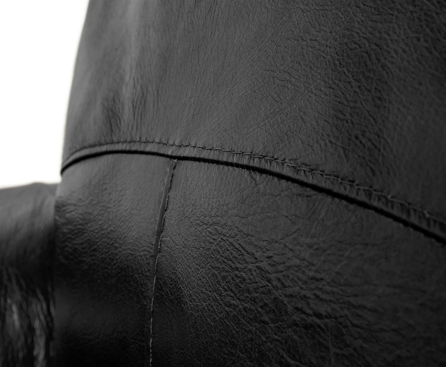 Habitat Salisbury Leather Armchair - Black - Image 6