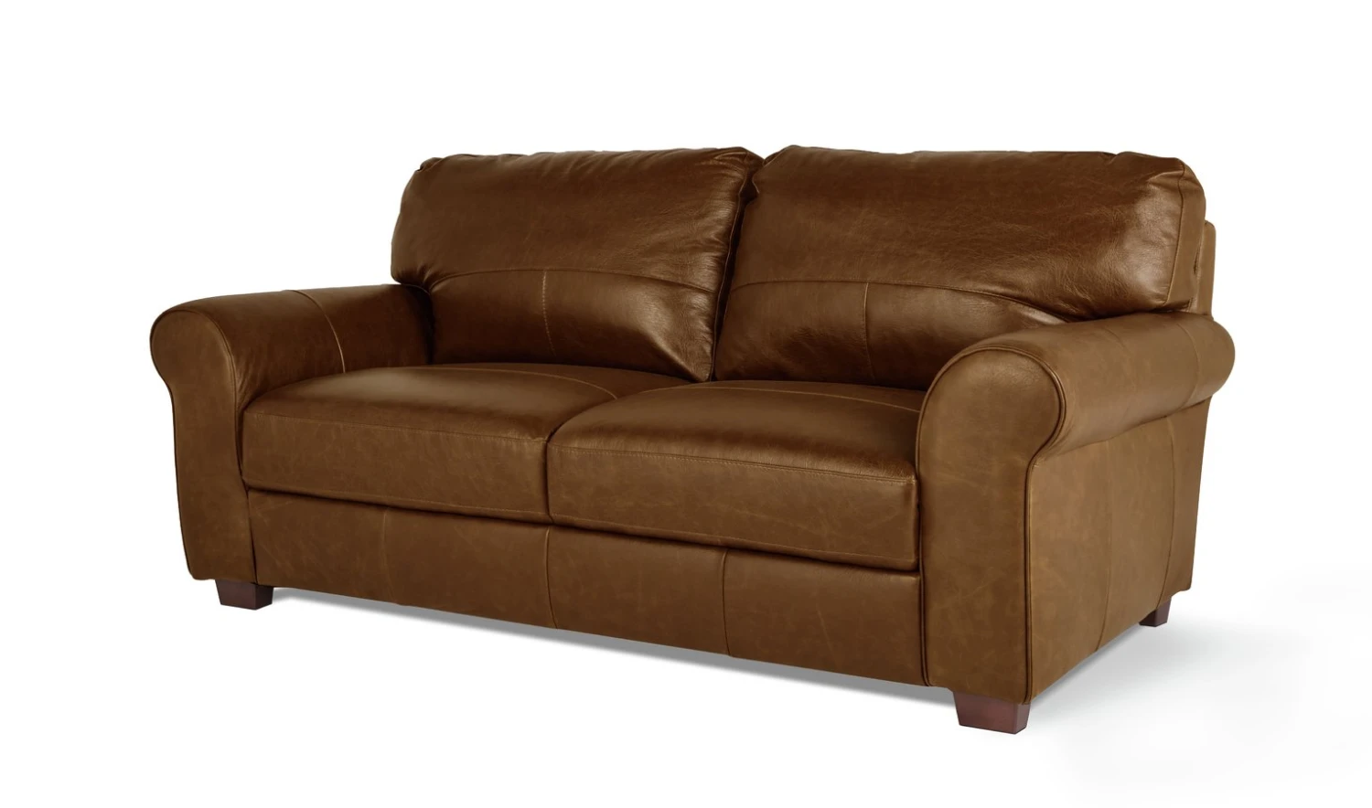 Habitat Salisbury Leather 3 Seater Sofa - Tan - Image 6