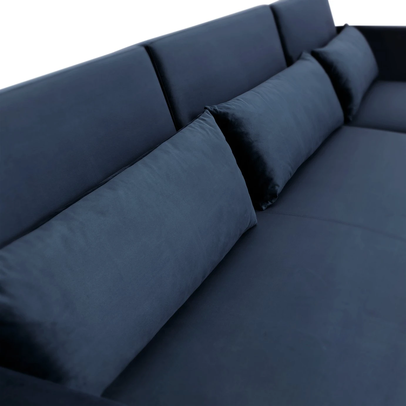 Habitat Andy Right Corner Velvet Clic Clac Sofa Bed - Navy - Image 13