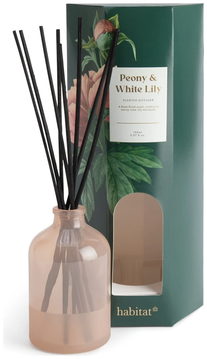 Habitat 150ml Scented Diffuser - Peony & White Lily - Image 3