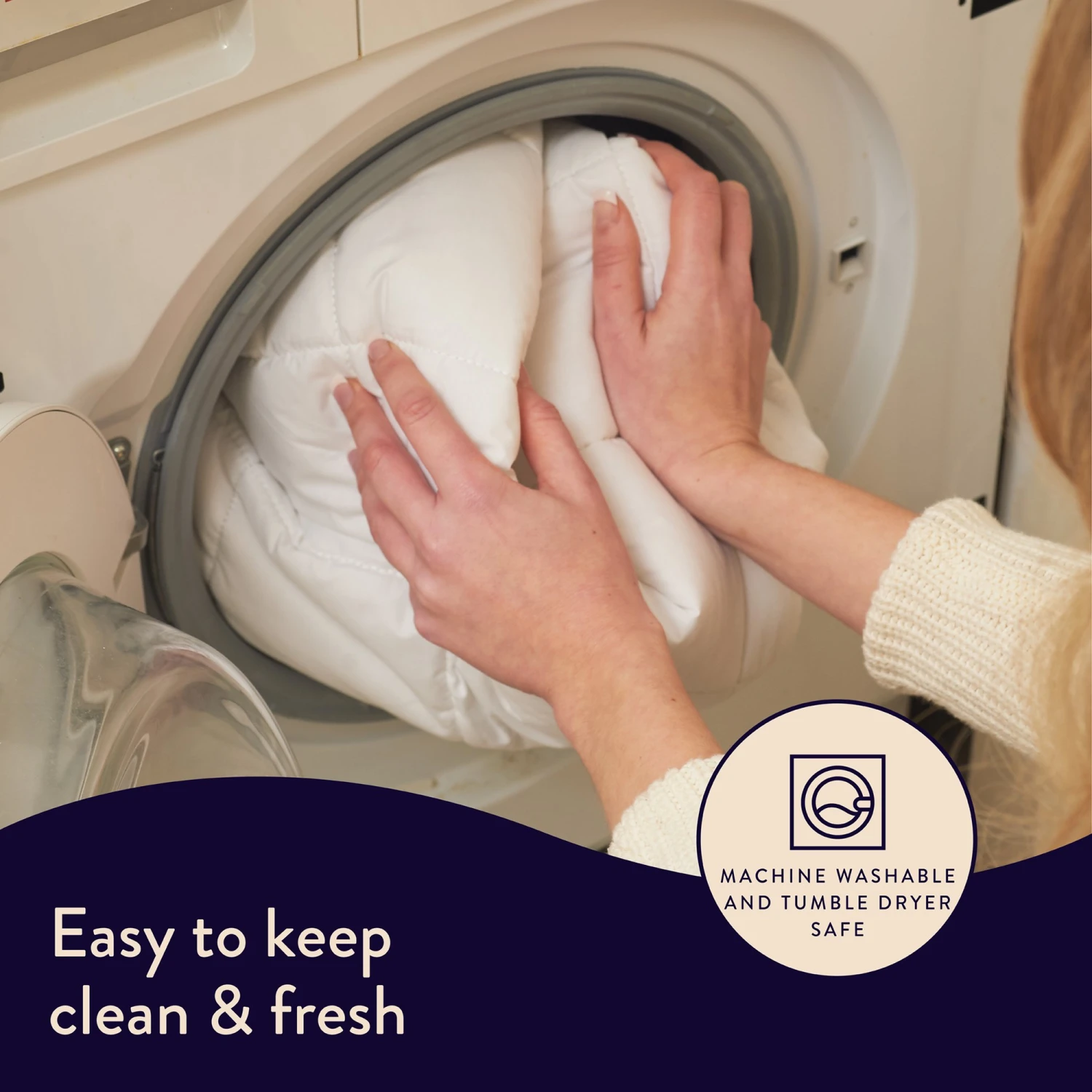 Dreamland Organic Cotton Warming Mattress Protector-Double - Image 8