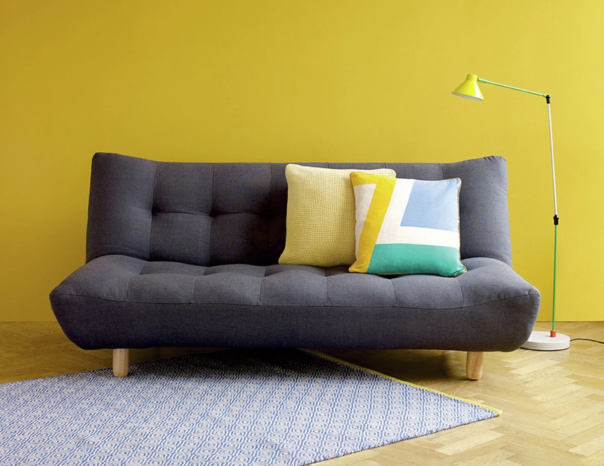 Habitat Kota 3 Seater Fabric Clic Clac Sofa Bed - Charcoal - Image 3