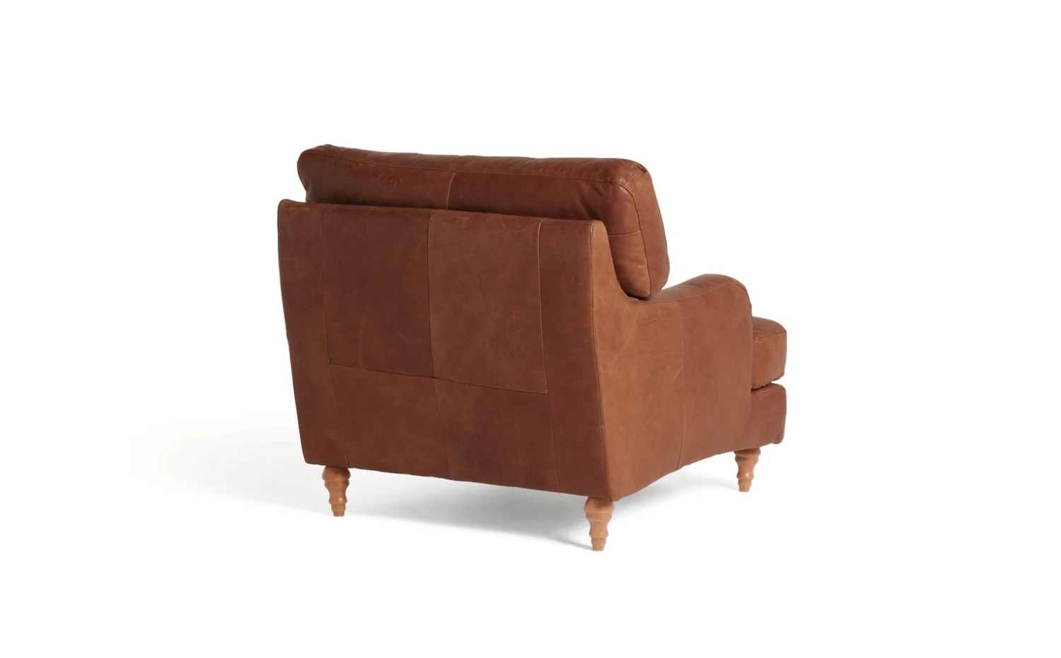 Habitat Livingston Leather Armchair - Tan - Image 6