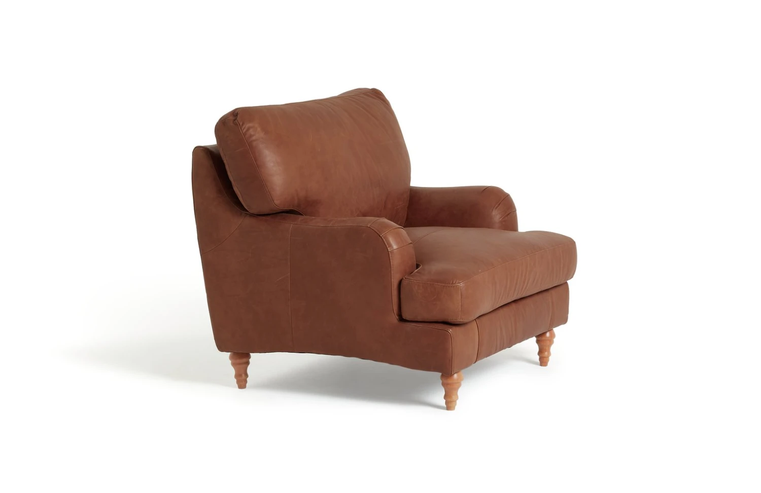 Habitat Livingston Leather Armchair - Tan - Image 8