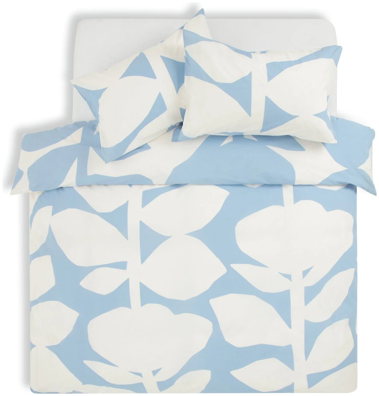 Habitat 180TC Abstract Floral Blue Bedding Set - Single - Image 3