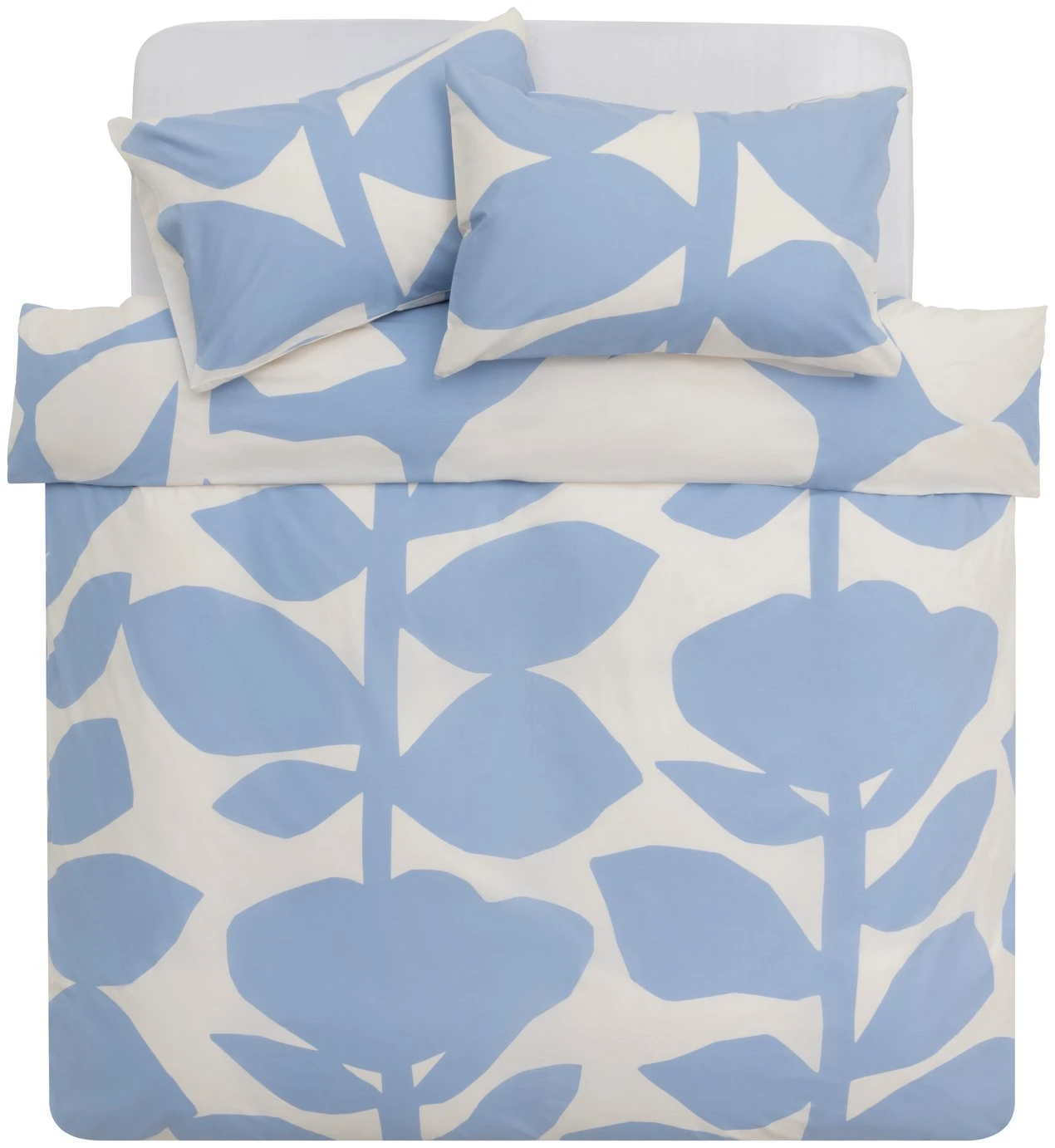 Habitat 180TC Abstract Floral Blue Bedding Set - Single - Image 5