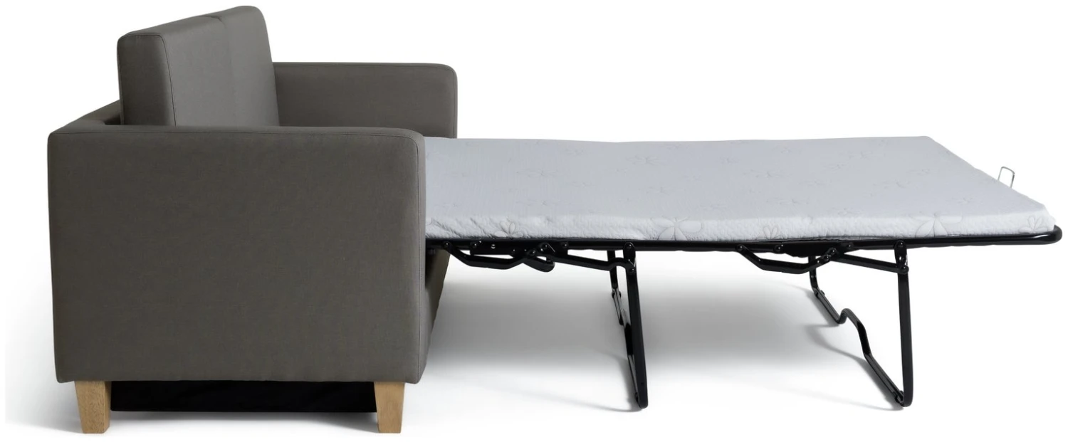 Habitat Rosie 2 Seater Fabric Sofa Bed - Grey - Image 3