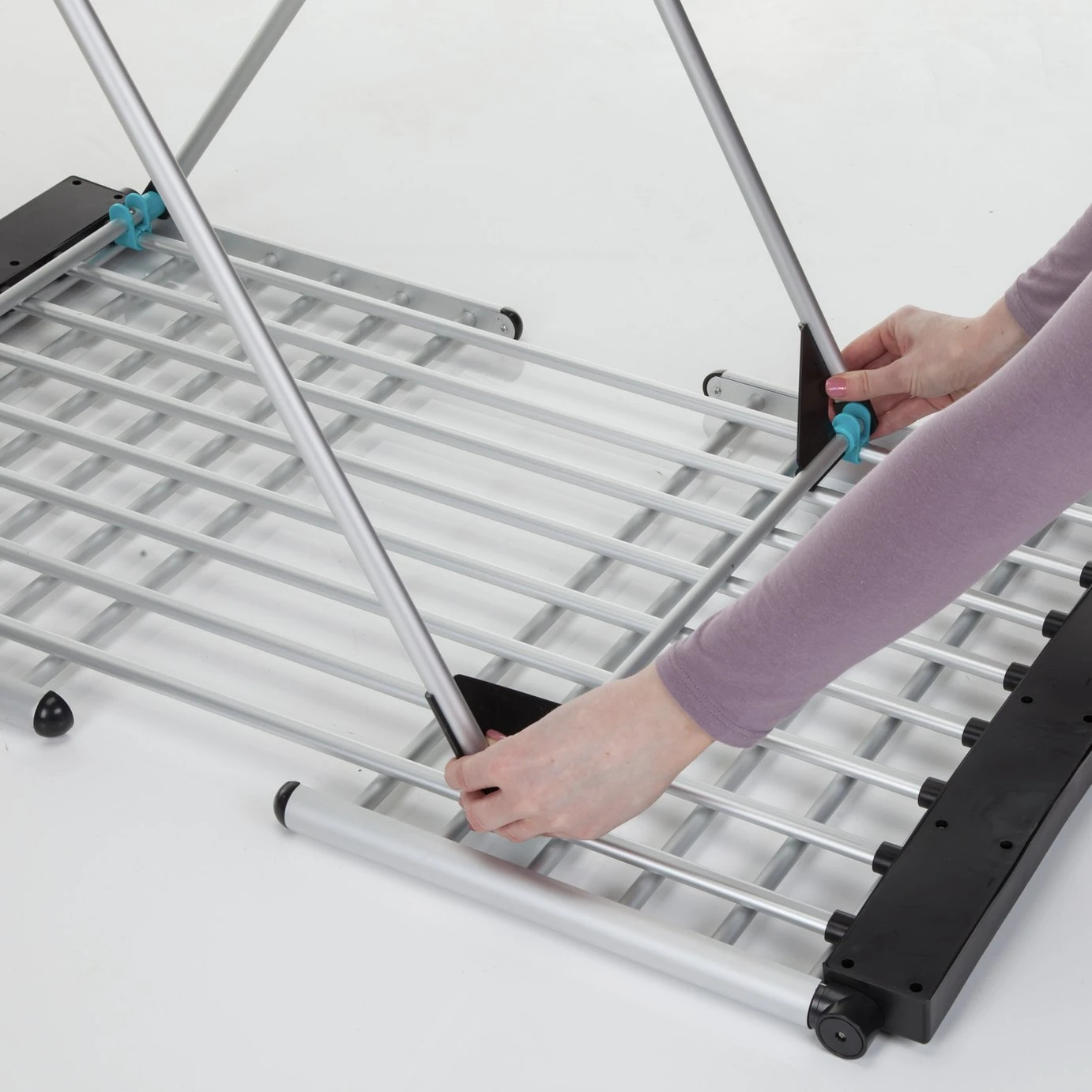 Minky Wing 12m Heated Clothes Airer With Cover - Image 8
