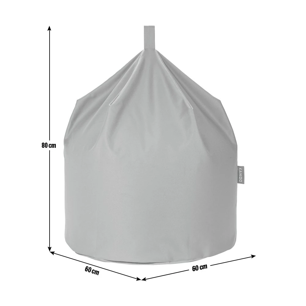 Kaikoo Large Grey Classic Bean Bag - Image 5
