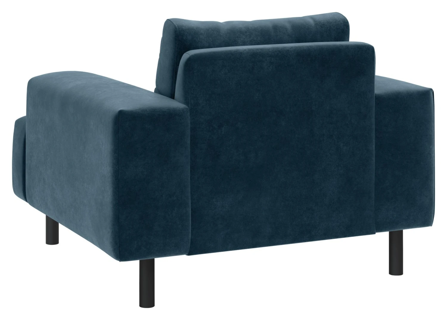 Habitat Julien Velvet Armchair - Navy - Image 3
