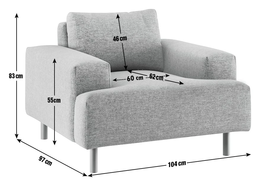 Habitat Julien Velvet Armchair - Navy - Image 6