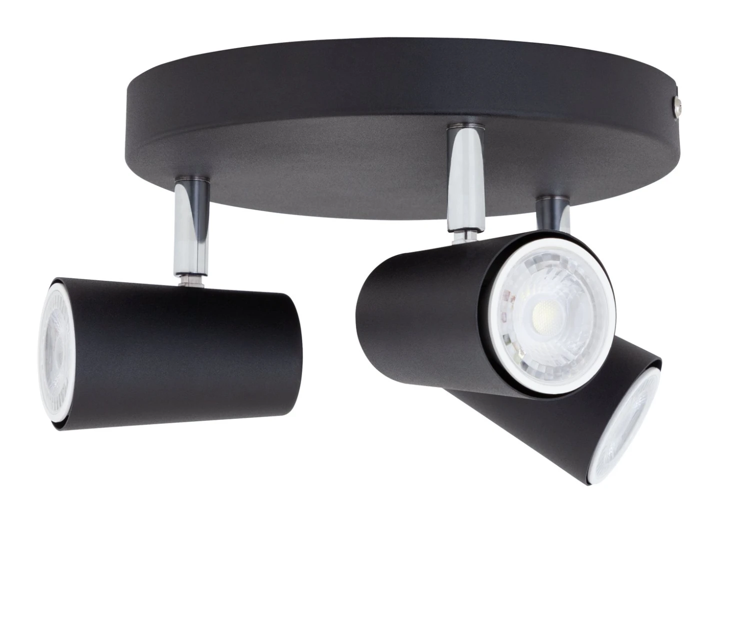 Habitat 3 Light Spotlight Plate - Matt Black