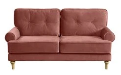 Habitat Vienna Velvet 2 Seater Sofa - Rose