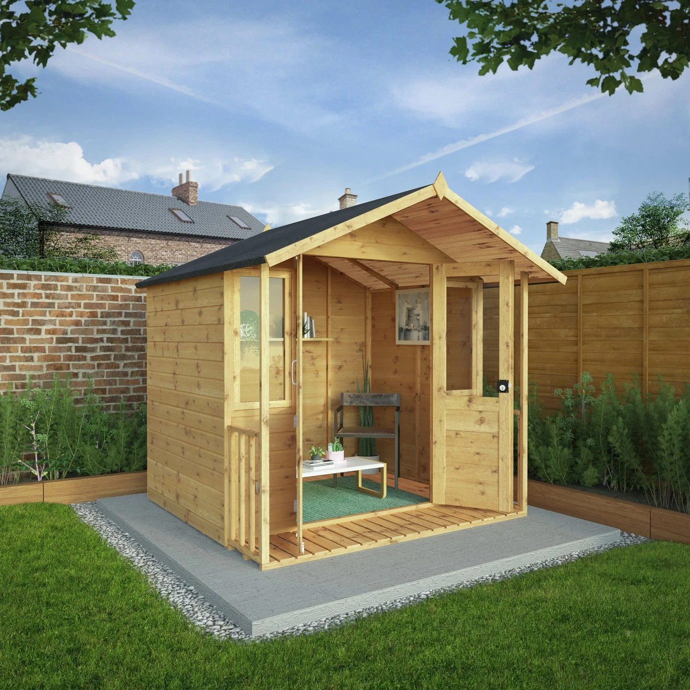 Mercia Wooden Traditional Summerhouse - 7 X 7ft - Image 2