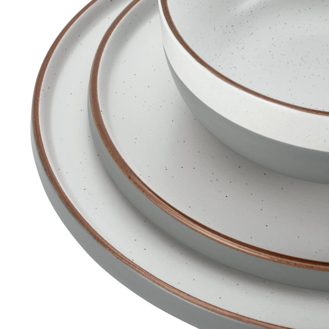 Habitat Loft Living Speckle 12 Piece Dinner Set - Grey - Image 5