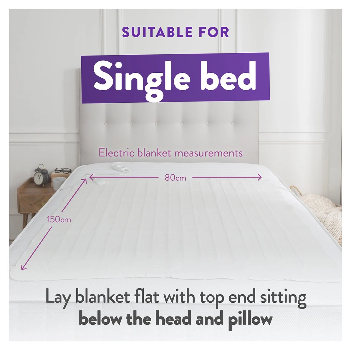 Slumberdown Warm And Cosy Electric Underblanket - Single - Image 9