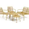 Habitat Ipanema 4 Seater Metal Garden Sofa Set - Yellow