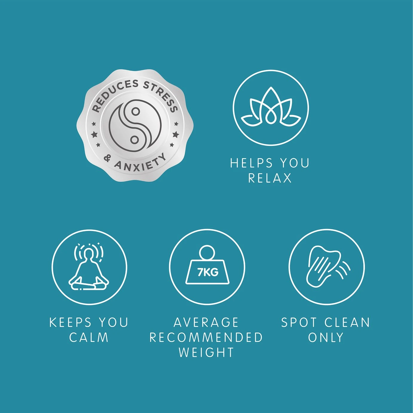 Slumberdown Wellbeing Weighted Adults Blanket - 7kg - Image 10