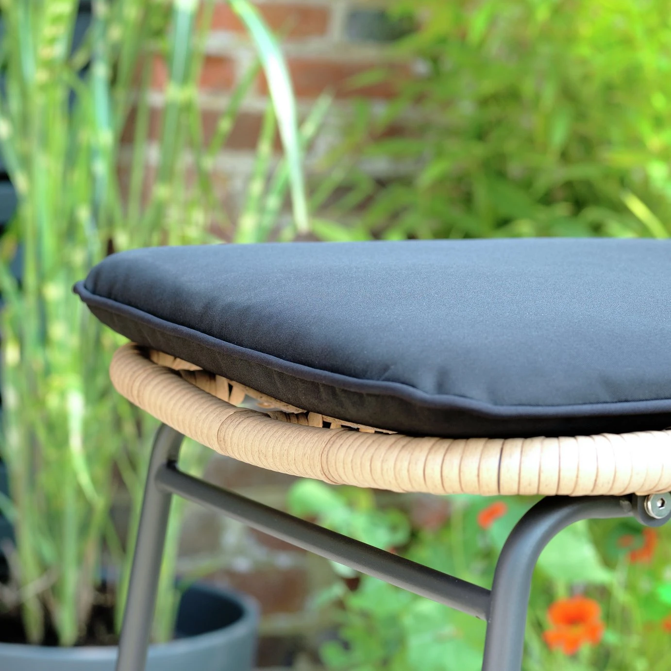 Habitat 2 Seater Bamboo Garden Bar Bistro Set - Image 8