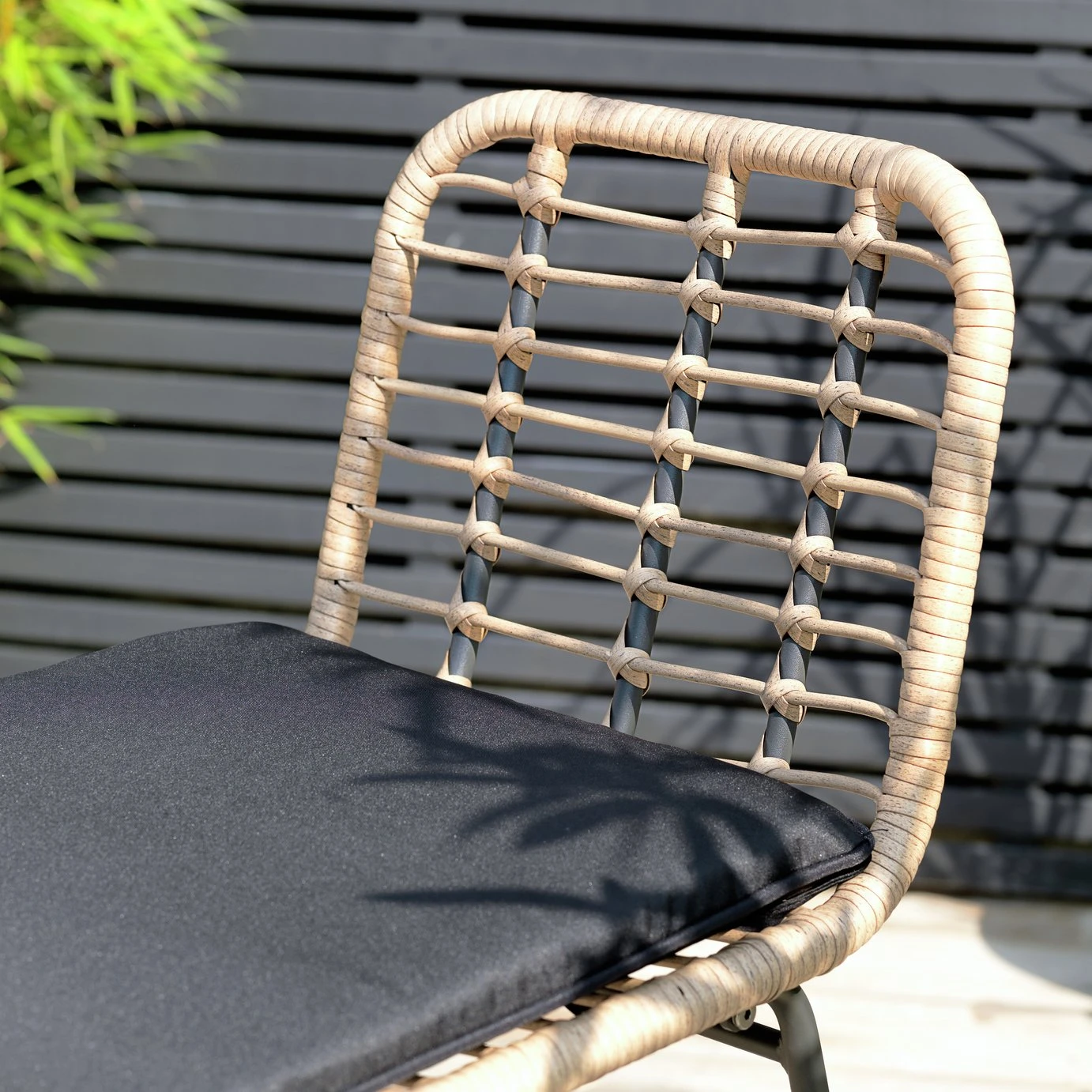 Habitat 2 Seater Bamboo Garden Bar Bistro Set - Image 9