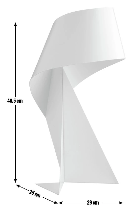 Habitat Ribbon Mini Metal Table Lamp - White - Image 2