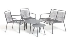 Habitat Ipanema 4 Seater Metal Garden Sofa Set - Grey