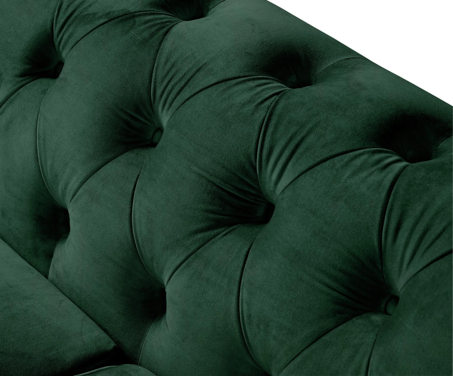 Habitat Chesterfield Velvet 3 Seater Sofa - Green - Image 7