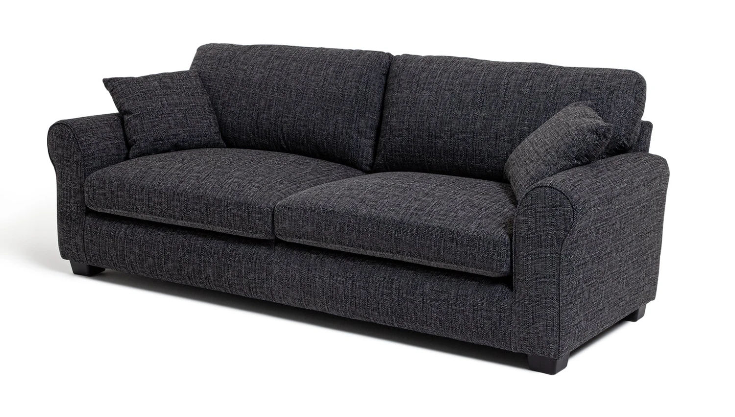 Habitat Lisbon Fabric 4 Seater Sofa - Charcoal - Image 6