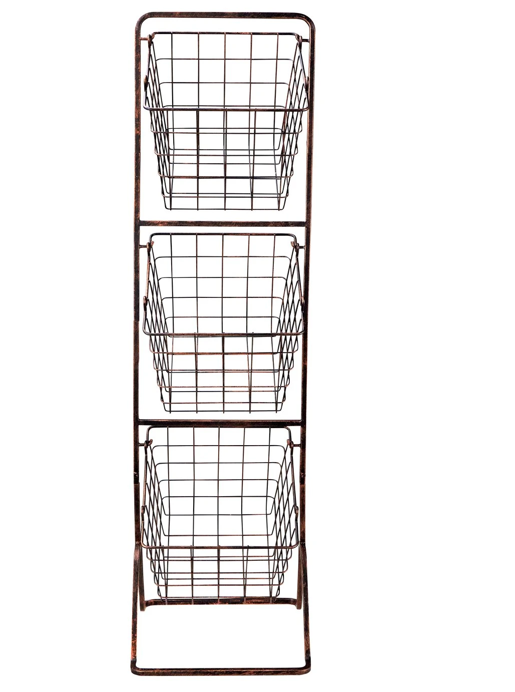 Habitat 3 Tier Antique Finish Vegetable Stand - Image 3