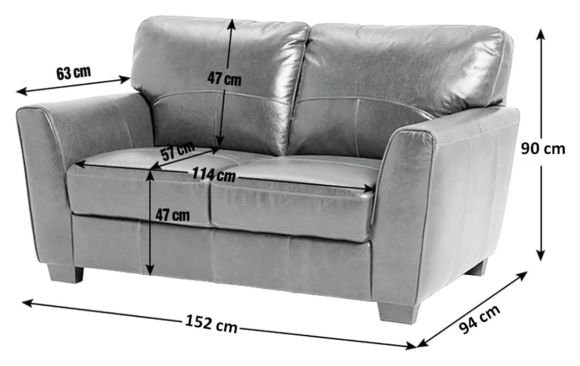 Habitat Milford Leather 2 Seater Sofa - Tan - Image 4