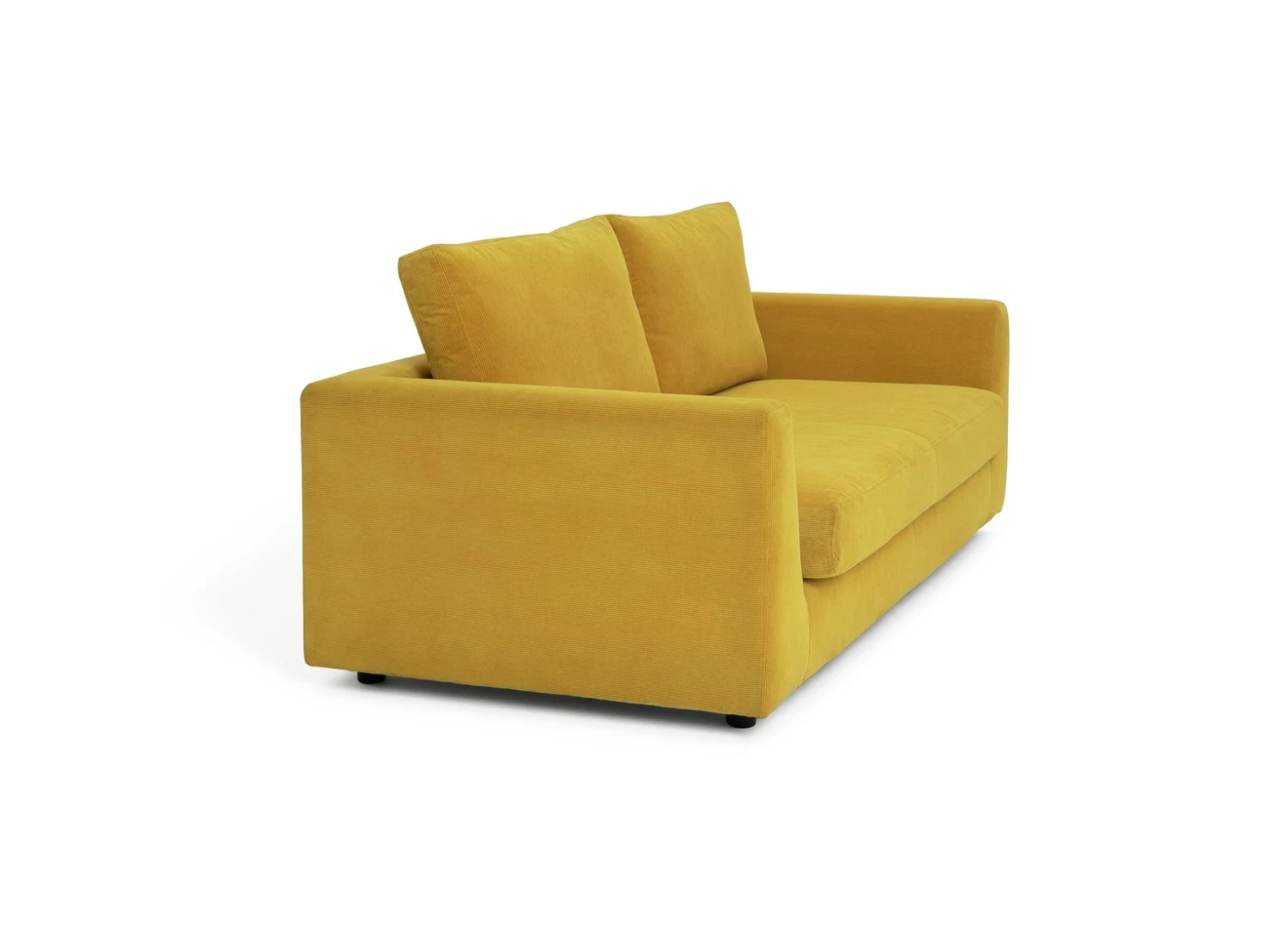 Habitat Brixley Fabric 3 Seater Sofa - Yellow - Image 7
