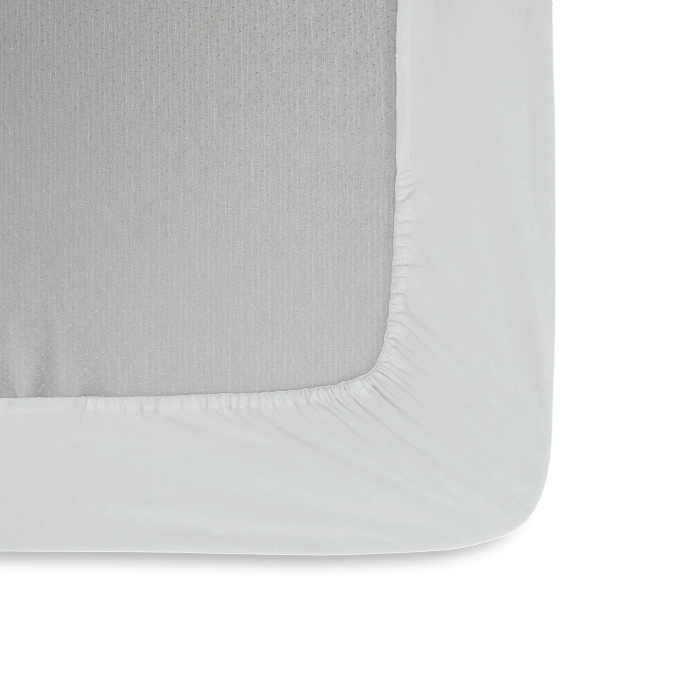Habitat Washed Plain White Fitted Sheet - Single - Image 2