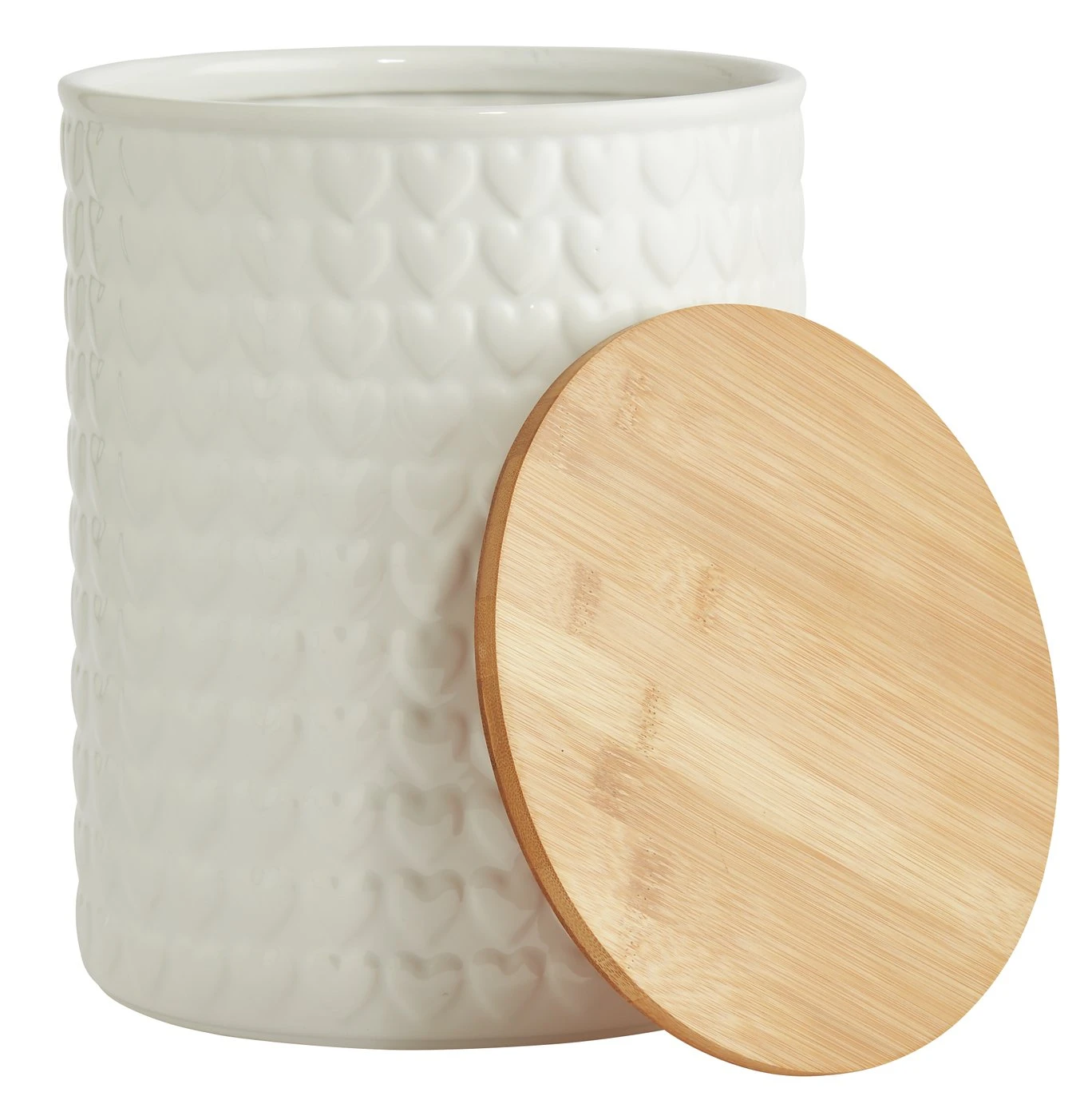 Habitat Ceramic Heart Bread Bin - Image 4