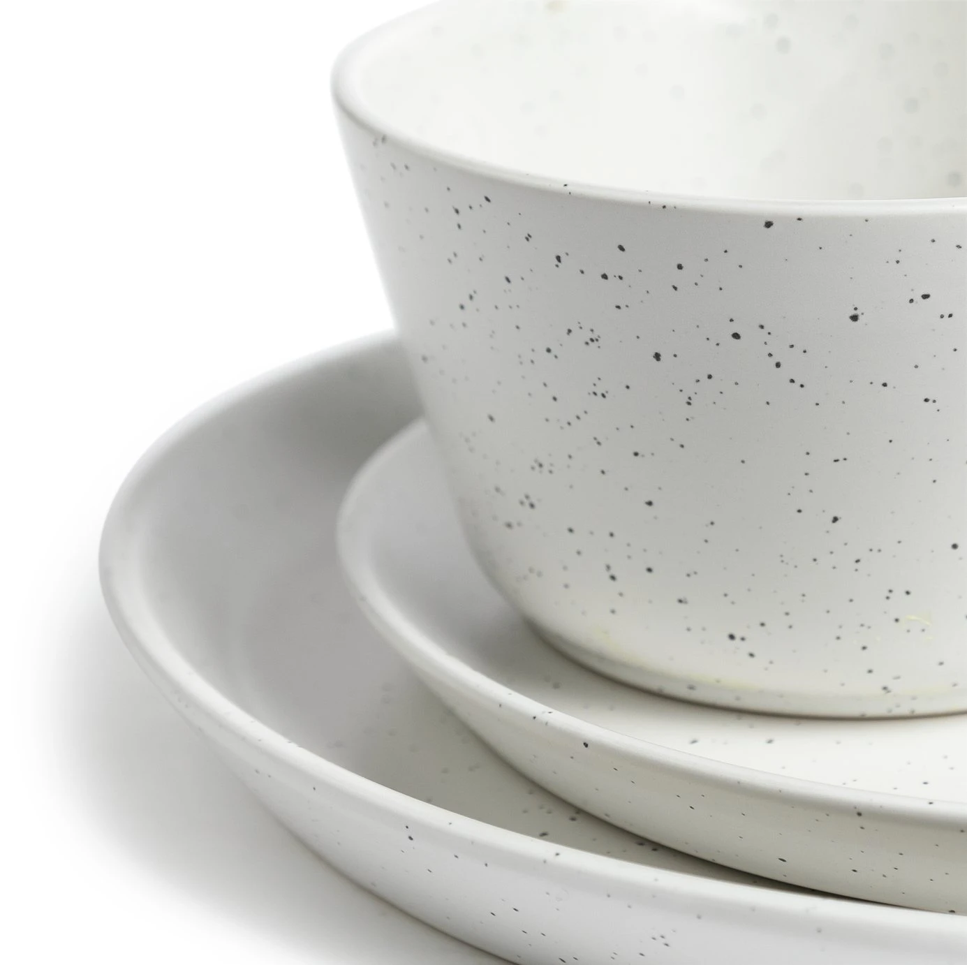 Habitat Addison 12 Piece Stoneware Dinner Set - White - Image 5