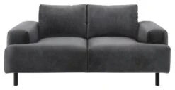 Habitat Julien Velvet 2 Seater Sofa - Grey