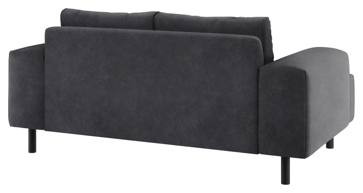 Habitat Julien Velvet 2 Seater Sofa - Grey - Image 4