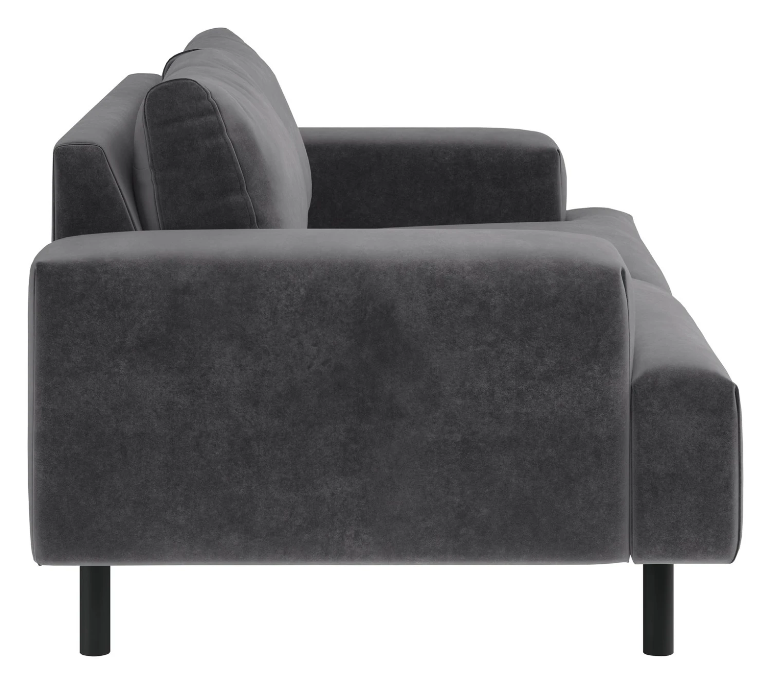 Habitat Julien Velvet 2 Seater Sofa - Grey - Image 5