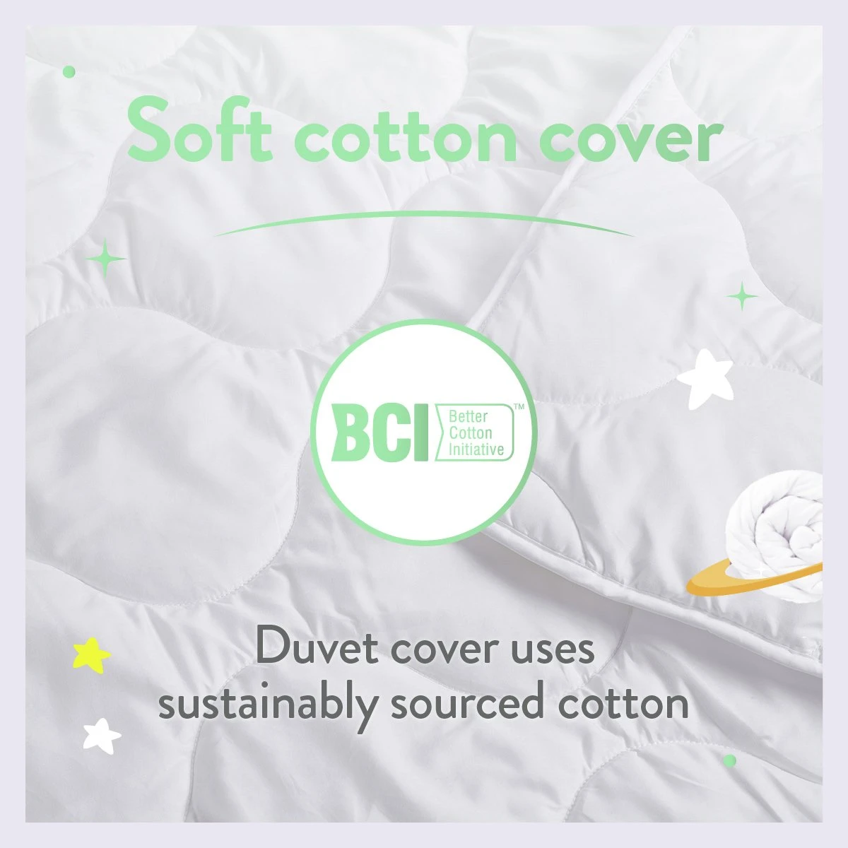 Slumberdown Anti Bacterial 4 Tog Kids Duvet - Toddler - Image 3