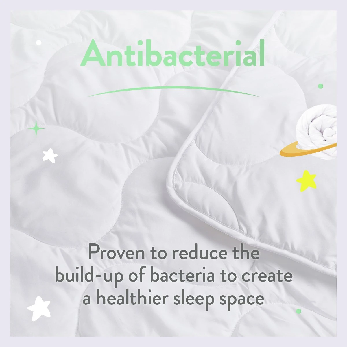 Slumberdown Anti Bacterial 4 Tog Kids Duvet - Toddler - Image 7