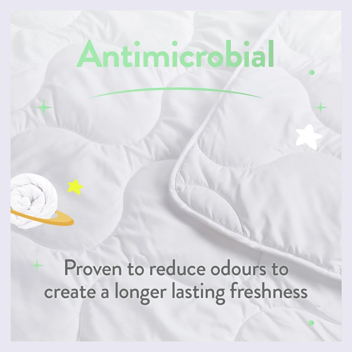 Slumberdown Anti Bacterial 4 Tog Kids Duvet - Toddler - Image 8