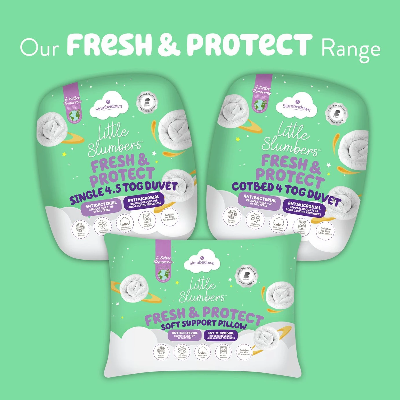 Slumberdown Anti Bacterial 4 Tog Kids Duvet - Toddler - Image 16