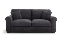 Habitat Lisbon Fabric 3 Seater Sofa - Charcoal
