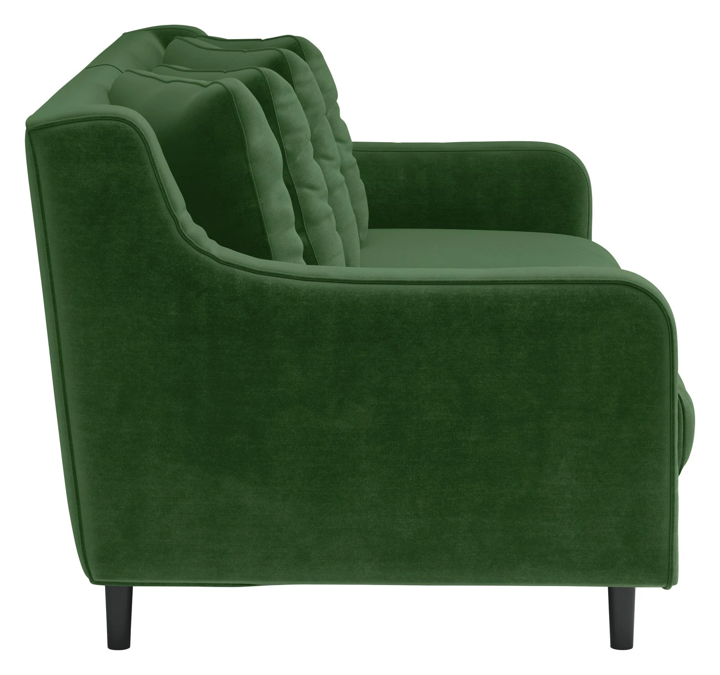 Habitat Swift Velvet 2 Seater Sofa - Moss Green - Image 5