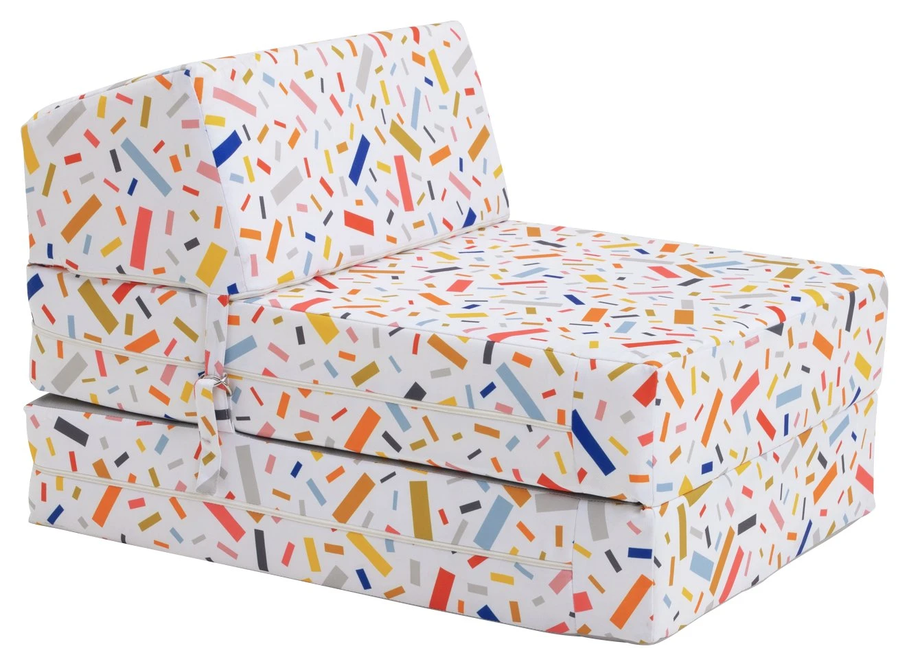 Habitat Kids Zowie Confetti Fabric Chair Bed - Image 2