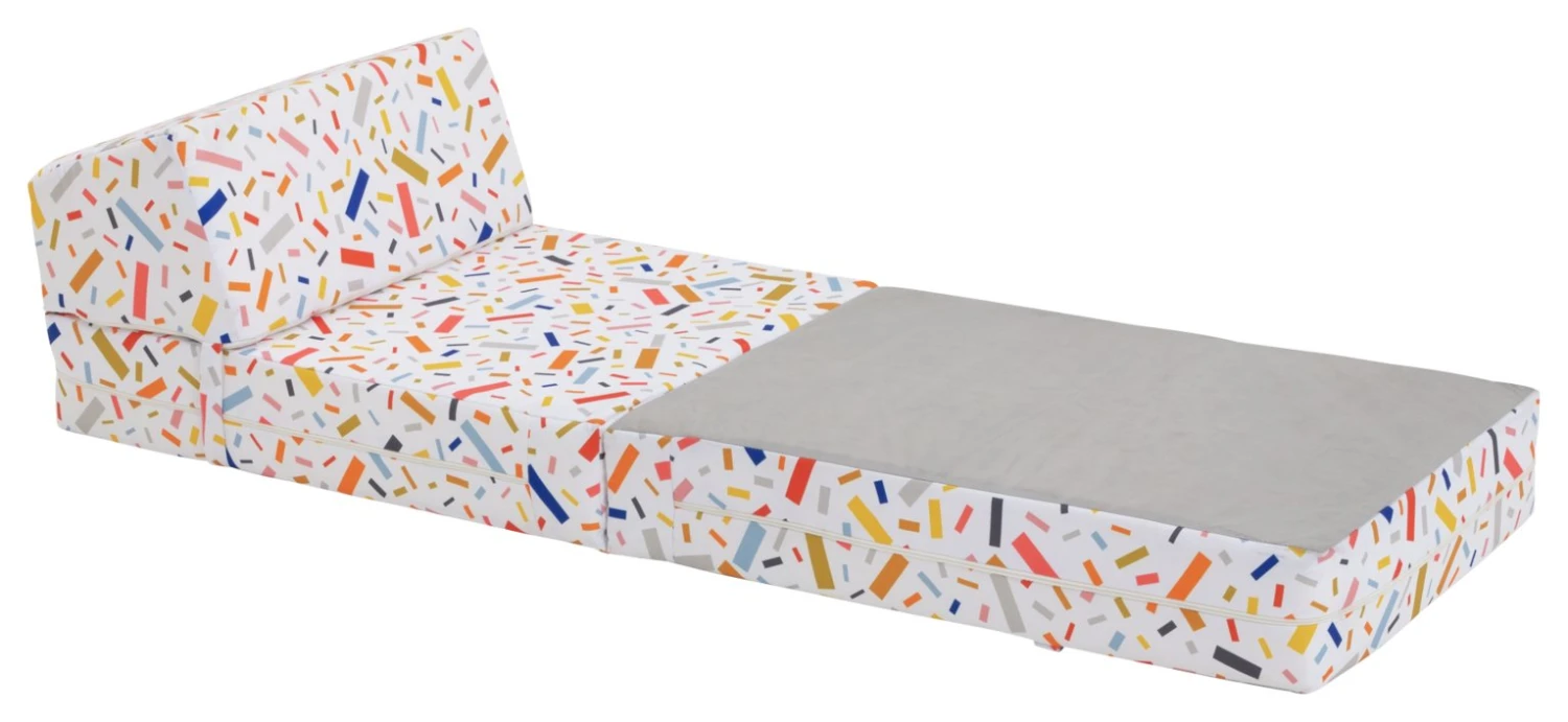 Habitat Kids Zowie Confetti Fabric Chair Bed - Image 5