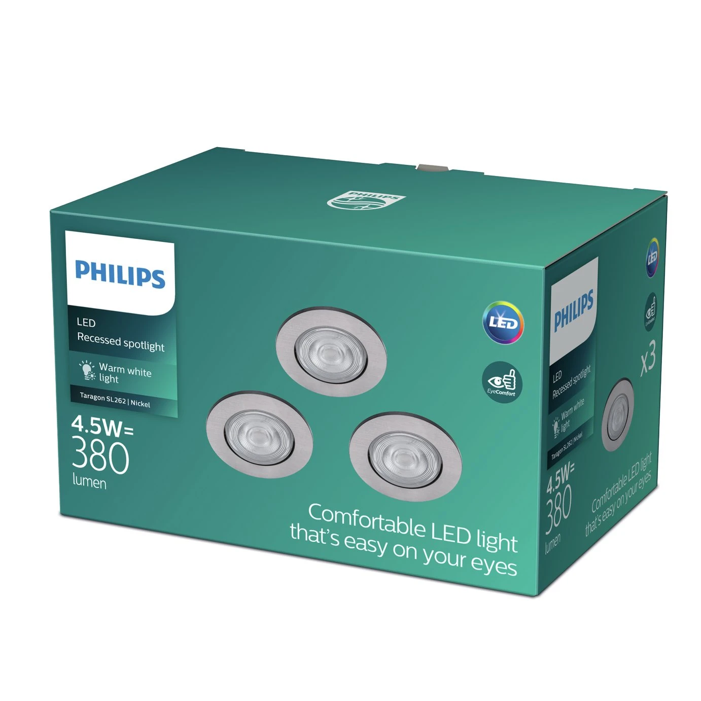 Philips Philip Taragon Nickel Recessed Spotlight - Set Of 3 - Image 2