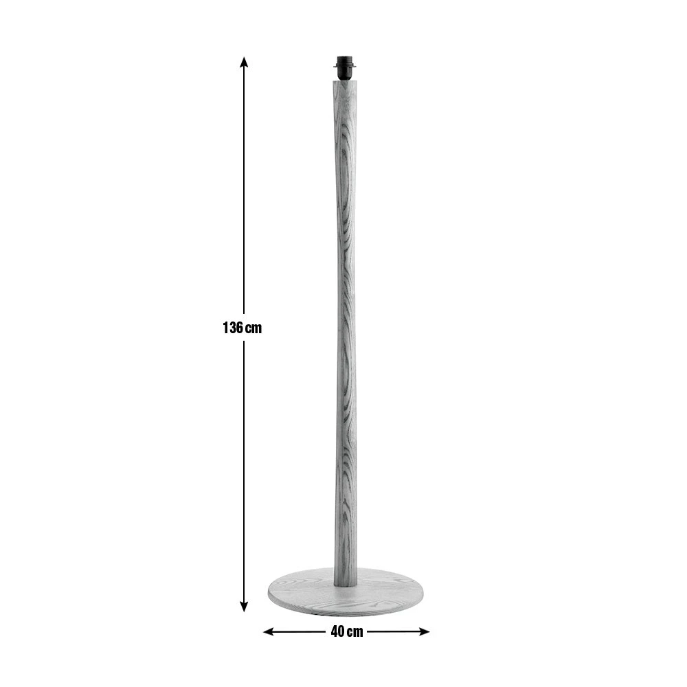 Habitat Pole Floor Lamp Base Only - Oak - Image 2