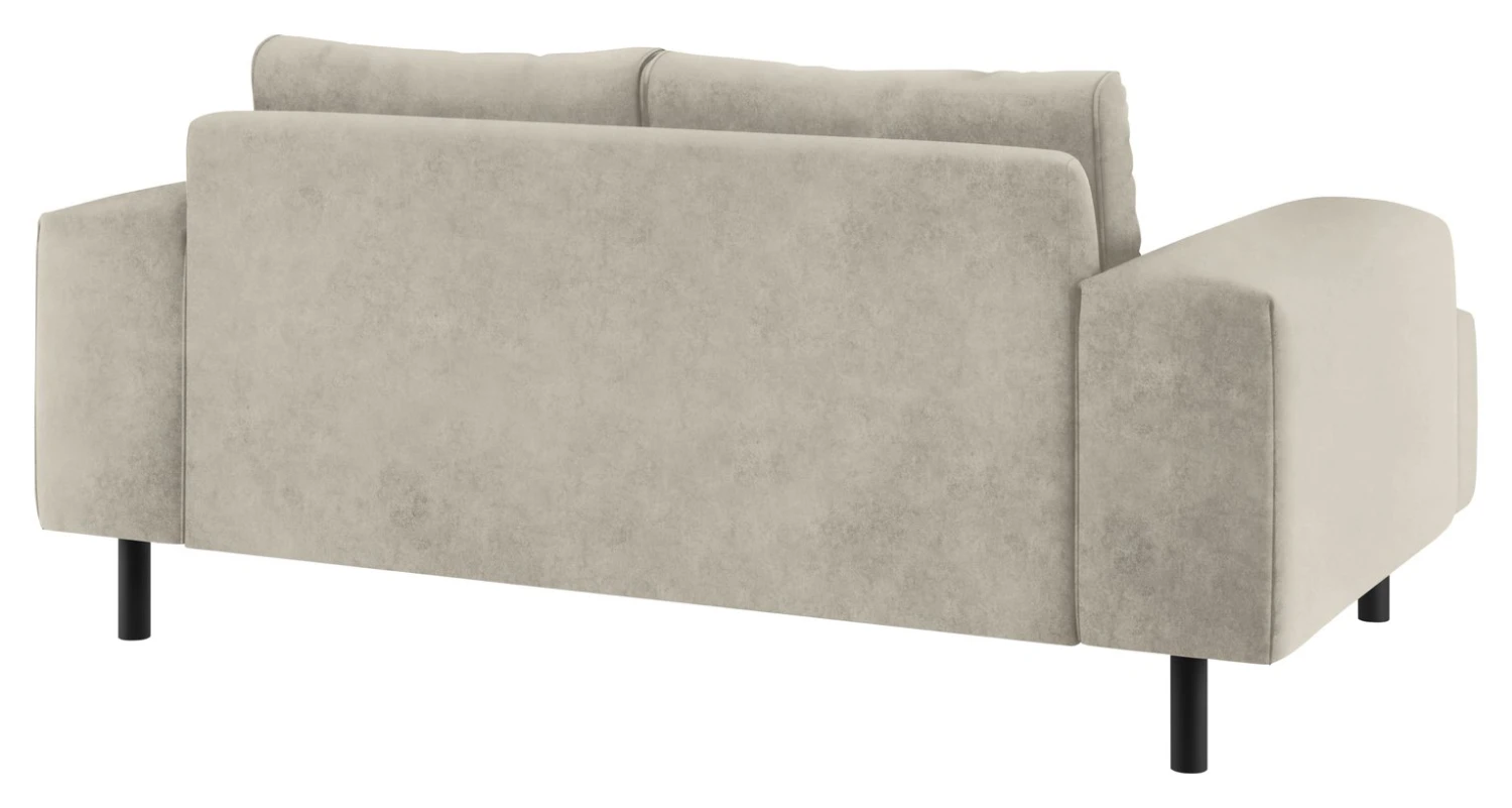 Habitat Julien Velvet 2 Seater Sofa - Natural - Image 3