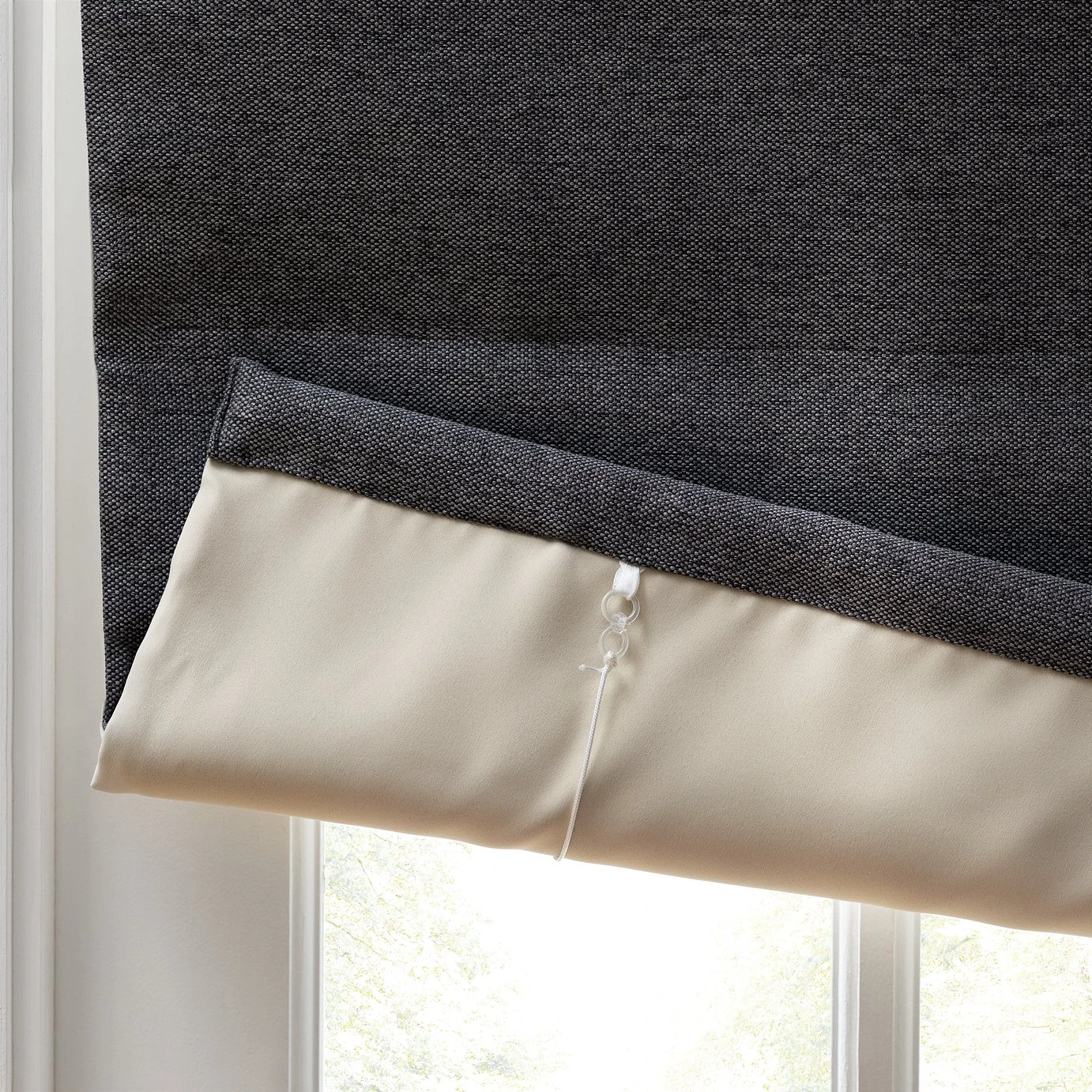Habitat Blackout Plain Roman Blind - Slate Grey - 3ft - Image 4